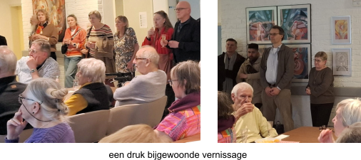 een druk bijgewoonde vernissage